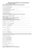 đề cương kiểm tra 45 toán 10 tháng 9