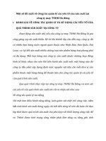 Một số đề xuất về công tác quản lý các yếu tố của sản xuất tại