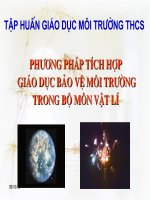 Tích hợp giáo dục môi trường