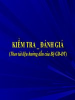 KIỂM TRA - ĐÁNH GIÁ HỌC SINH