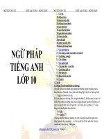 Ngữ  Pháp Tiếng Anh 10
