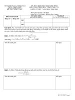 Đề và Đáp án thi HSG MTBT 12 PTTH Tỉnh Thừa Thiên Huế 2008 - 2009