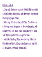 Bai 13 - Dien nang- cong cua dong dien