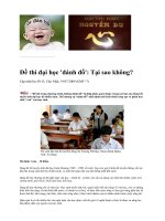 BÀN VỀ ĐỀ VĂN MỞ (09)