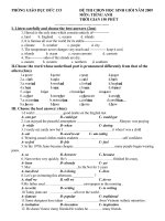 Đề thi HSG THCS năm 2009