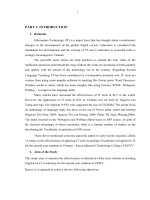 A STUDY ON EFFECTIVENESS OF APPLICATION INFORMATION TECHNOLOGY TOOLS IN TEACHING ENGLISH FOR IT VOCABULARY FOR SECOND YEAR STUDENTS AT VIETNAM KOREA INDUSTRIAL TECHNOLOGY COLLEGE 