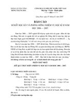 BÁO CÁO SƠ KẾT K1 TH LŨNG HOÀ