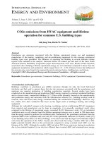 CO2e emissions from HVAC equipment and lifetime operation for common U.S. building types