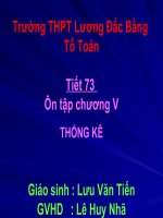 Ôn tập chương Thống kê