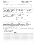 KIỂM TRA HÌNH HỌC 9- CHƯƠNG 1