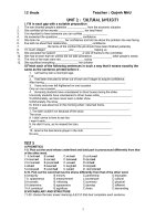 Practice Test of unit 2