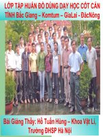 Bài giảng (Thầy Hùng SPHNI) về sử dụng ĐDDH cho cán bộ cốt cán lớp 10