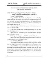 THỰC TRẠNG KẾ TOÁN TIÊU THỤ THÀNH PHẨM TẠI CÔNG TY