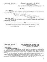 De thi va huong dan cham HSG lop 10