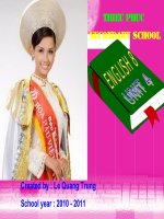 UNIT 4 - GETTTING STARTED 2 (G8)