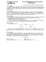 de thi tuyen sinh chuyen ly lop 9