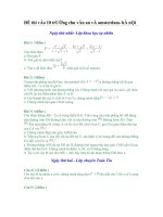 Đề thi tuyển vào lớp 10