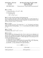 ĐỀ THI TUYỂN SINH VÀO 10 THPT HÀ NAM