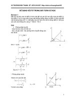 sử dụng vecto trong bài toán cơ học