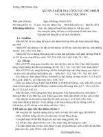 KẾT QUẢ KIỂM TRA CÔNG TÁC CHỦ NHIỆM