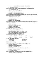 Tổng hợp câu hỏi trắc nghiệm  môn hoá 8