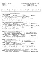 đề kiểm tra tin 10
