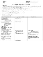 Giáo án toán 6-ĐS HKI năm học 2010-2011