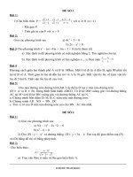 bộ đề thi tuyển 10 môn toán