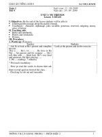 GIÁO ÁN ANH 8 - TUẦN 2 NĂM HỌC 2009 - 2010