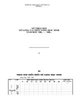 Mẫu kế hoạch theo dõi chất lượng HS