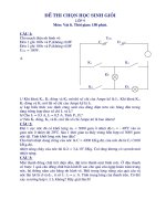 Đề thi chọn học sinh giỏi Lớp 9 Môn: Vật lí