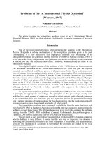 Đề IPHO(vật lí quốc tế) 1967