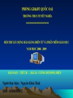 tiết 28: cường độ dòng điện