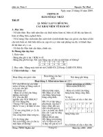 Giáo án đại số 9 chương 2