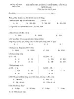 Toán3 - khao sat dau nam