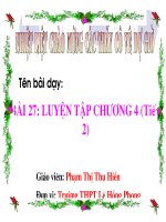 luyen tap chuong 4 ( tiet 2 )