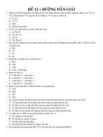 tự luận hóa 12 có hướng dẫn giải chi tiết đề 12