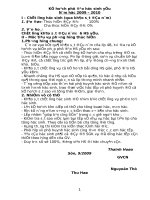 KẾ HOẠCH PHỤ ĐẠO HS YẾU