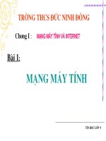Bài 1- Mạng máy tính
