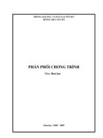 Phân phối chương trình hóa 8