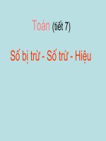 so bi tru - so tru- hieu