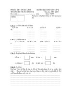 DE THI TOAN LOP 2 2008-2009