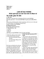 sử địa phương 8 HN