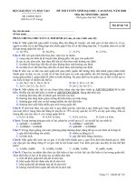 ĐỀ THI TUYỂN SINH ĐẠI HỌC, CAO ĐẲNG NĂM 2008 Môn thi: SINH HỌC, khối B mã đề 742 