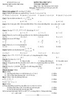 Đề kiểm tra kì 1 năm học 08-09(Toán 10 CB)