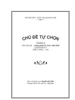 Chủ đề tự chọn: CM TỨ GIÁC NỘI TIẾP