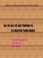bai 14-Bao ve moi truong va tai nguyen thien nhien
