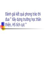 Đánh giá kết quả phong trào 