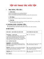 TỆP VÀ THAO TÁC VỚI TỆP