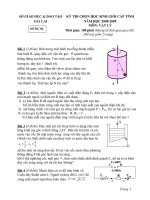 Đề thi HSG Lý năm học 2008-2009 (Dự bị)